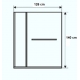 Paroi de baignoire S112C-1 - 126*140 cm